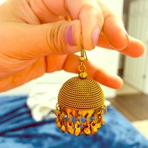 Bollywood style jhumka earrings